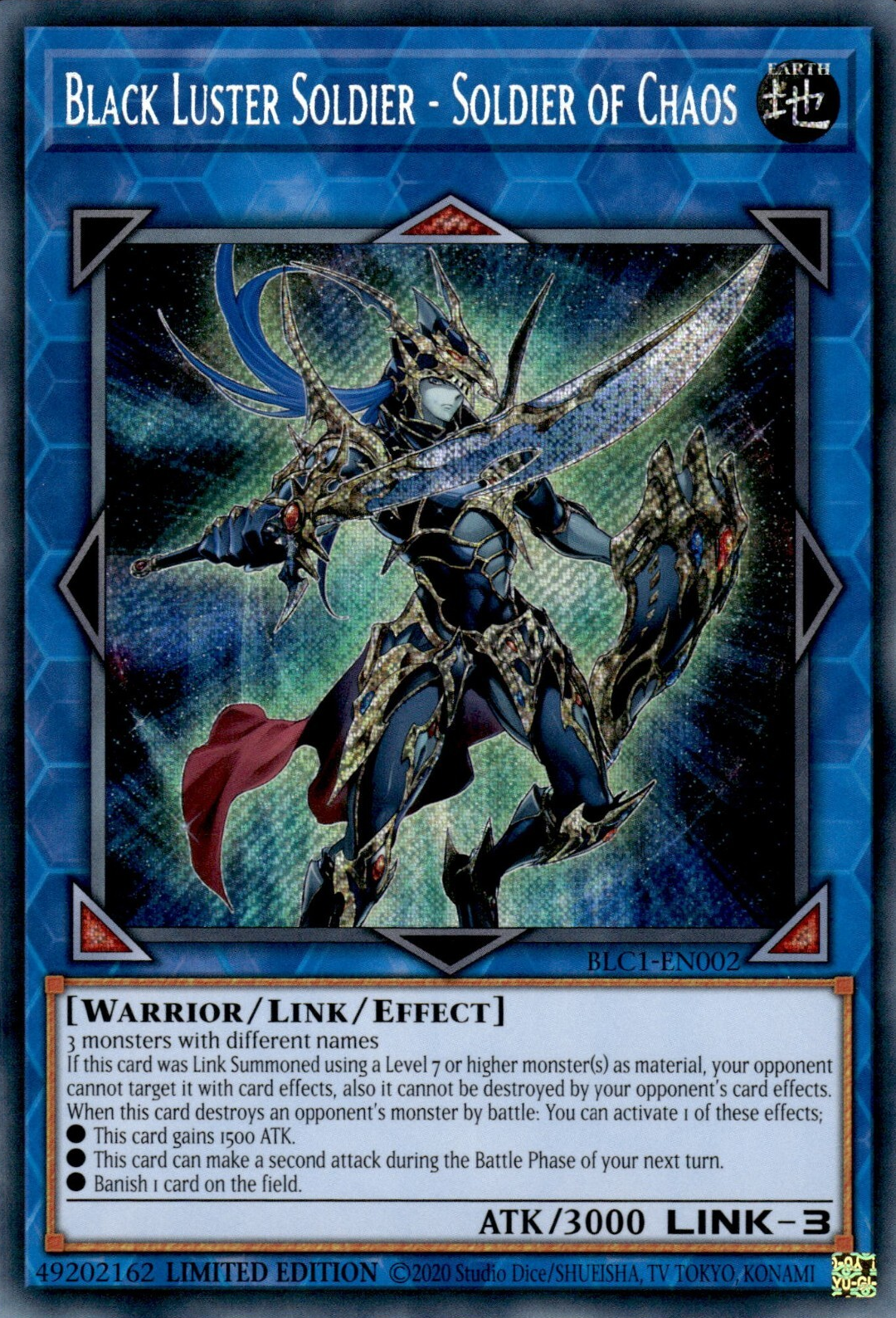 Black Luster Soldier - Soldier of Chaos, Battles of Legend: Chapter 1 · BLC1-EN002