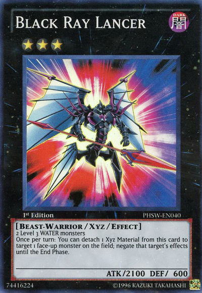 Black Ray Lancer, Photon Shockwave Sneak Peek Participation Card · PHSW-EN040
