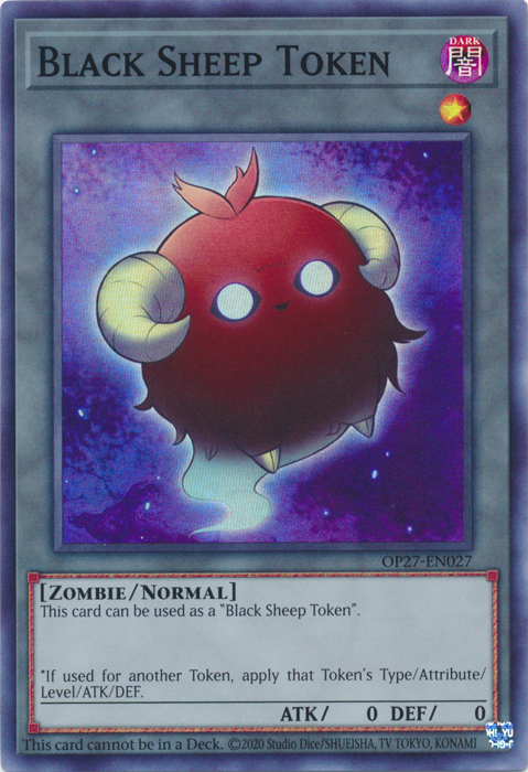 Black Sheep Token, OTS Tournament Pack 27 · OP27-EN027