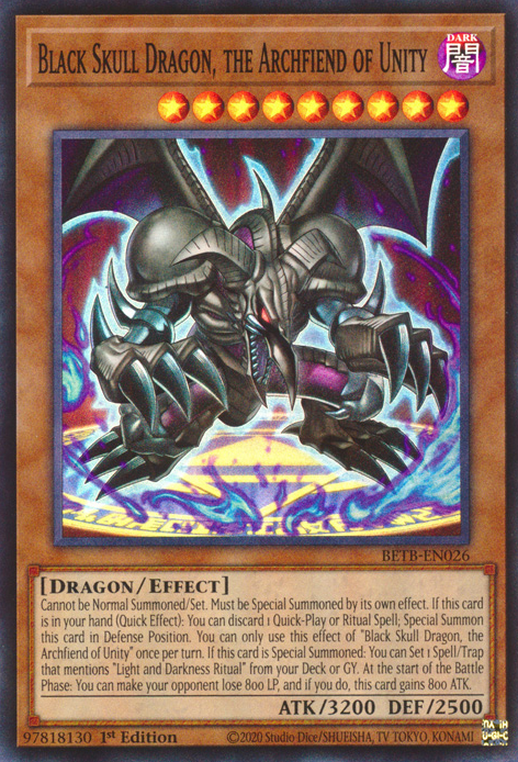 Black Skull Dragon, the Archfiend of Unity, Beyond the Brave · BETB-EN026