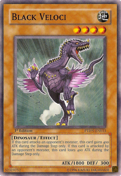Black Veloci, Phantom Darkness Sneak Peek Participation Card · PTDN-EN033