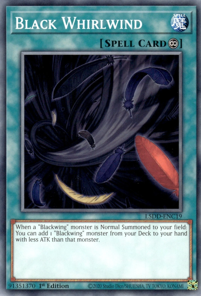Black Whirlwind, Legendary 5D's Decks · L5DD-ENC19
