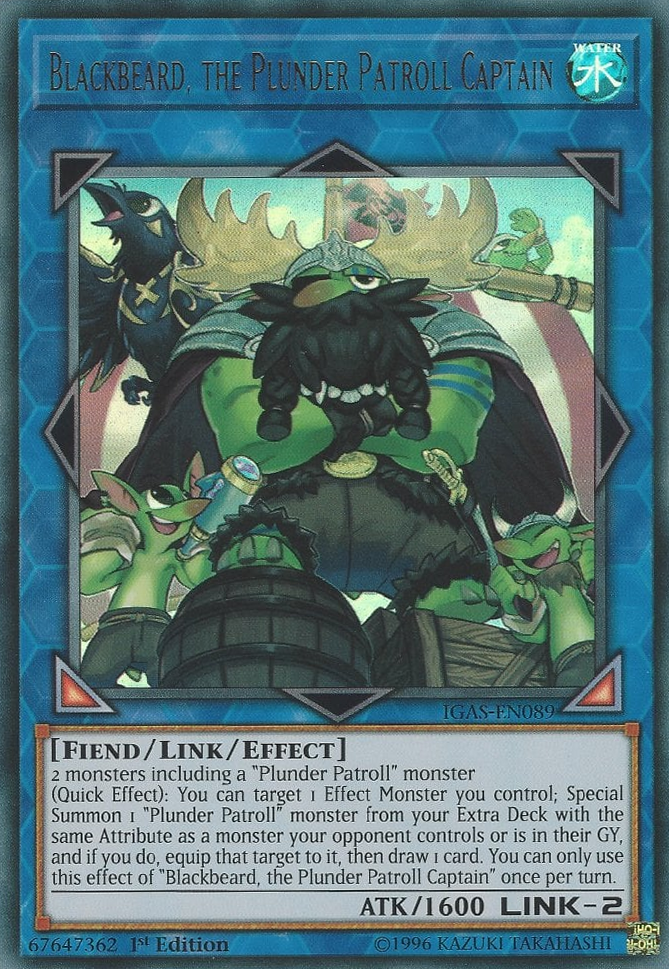 Blackbeard, the Plunder Patroll Captain, Ignition Assault Sneak Peek Participation Card · IGAS-EN089