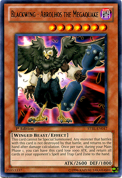 Blackwing - Abrolhos the Megaquake, Starstrike Blast Sneak Peek Participation Card · STBL-EN017