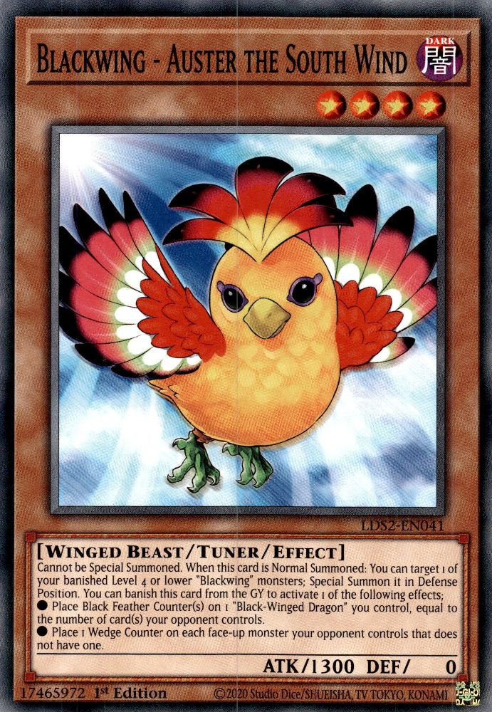 Blackwing - Auster the South Wind, Legendary Duelists: Season 2 · LDS2-EN041