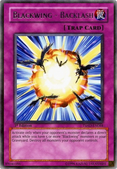 Blackwing - Backlash, The Shining Darkness Sneak Peek Participation Card · TSHD-EN064