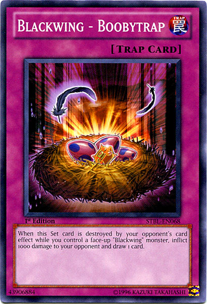 Blackwing - Boobytrap, Starstrike Blast Sneak Peek Participation Card · STBL-EN068