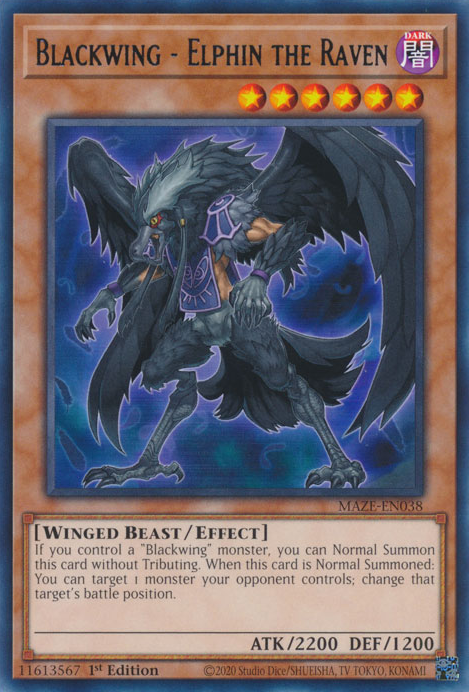 Blackwing - Elphin the Raven, Maze of Memories · MAZE-EN038