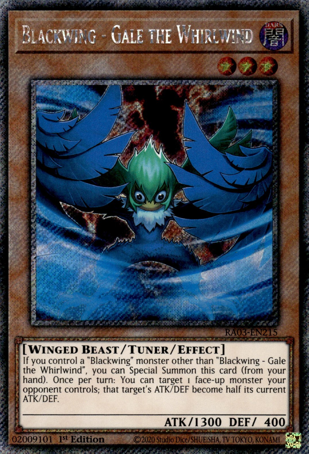 Blackwing - Gale the Whirlwind, Quarter Century Bonanza · RA03-EN215