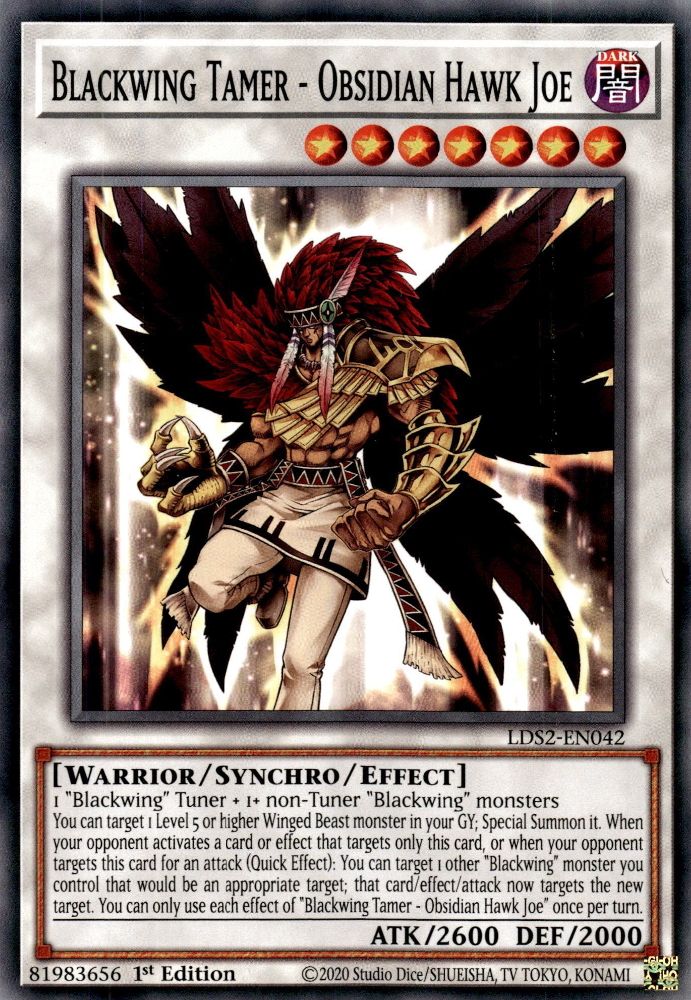 Blackwing Tamer - Obsidian Hawk Joe, Legendary Duelists: Season 2 · LDS2-EN042