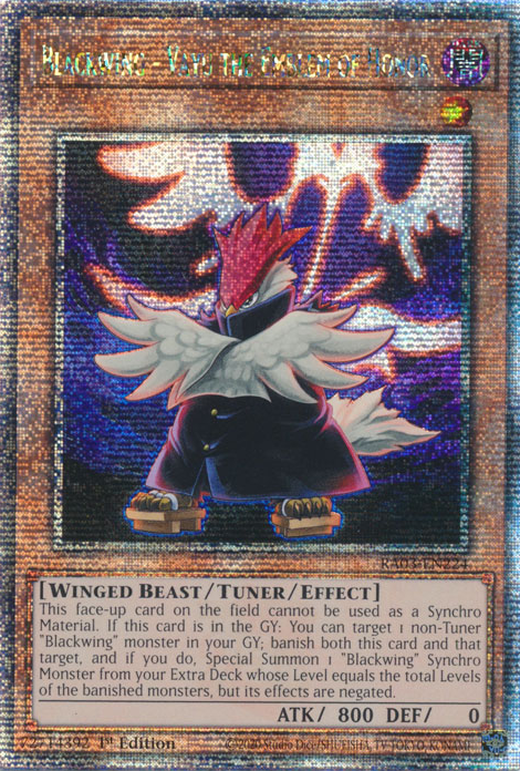 Blackwing - Vayu the Emblem of Honor, Quarter Century Bonanza · RA03-EN224