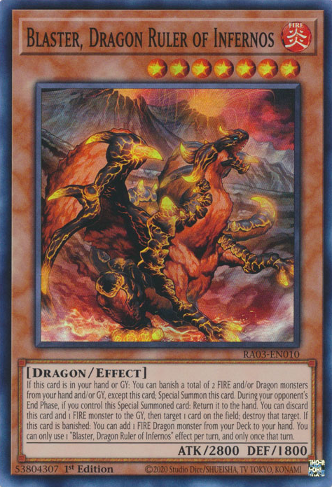 Blaster, Dragon Ruler of Infernos, Quarter Century Bonanza · RA03-EN010