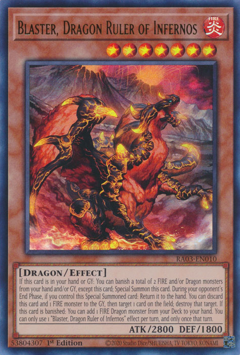 Blaster, Dragon Ruler of Infernos, Quarter Century Bonanza · RA03-EN010