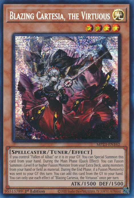 Blazing Cartesia, the Virtuous, 25th Anniversary Tin: Dueling Heroes Mega Pack · MP23-EN162