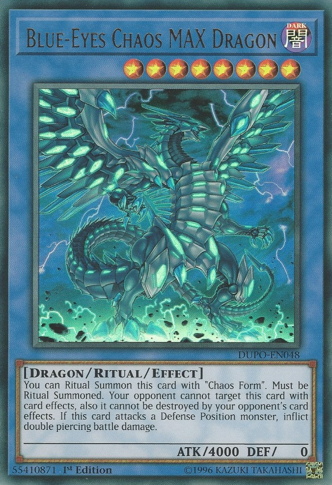 Blue-Eyes Chaos MAX Dragon, Duel Power · DUPO-EN048