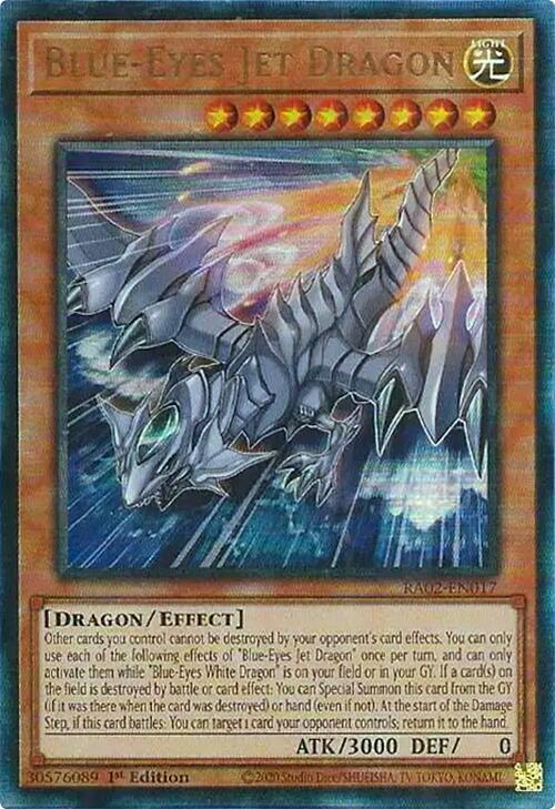 Blue-Eyes Jet Dragon, 25th Anniversary Rarity Collection II · RA02-EN017