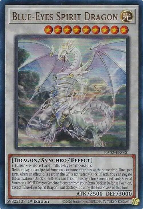 Blue-Eyes Spirit Dragon, 25th Anniversary Rarity Collection II · RA02-EN030