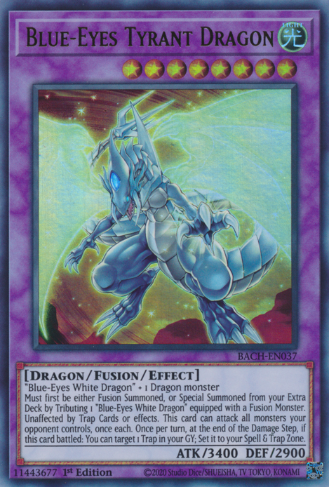 Blue-Eyes Tyrant Dragon, Battle of Chaos · BACH-EN037