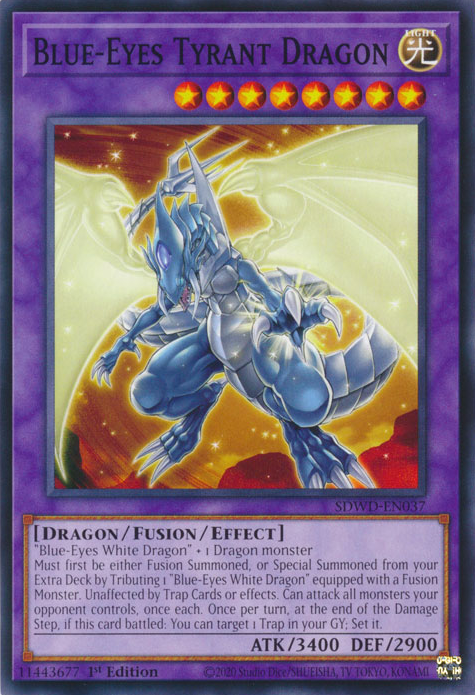 Blue-Eyes Tyrant Dragon, Structure Deck: Blue-Eyes White Destiny · SDWD-EN037