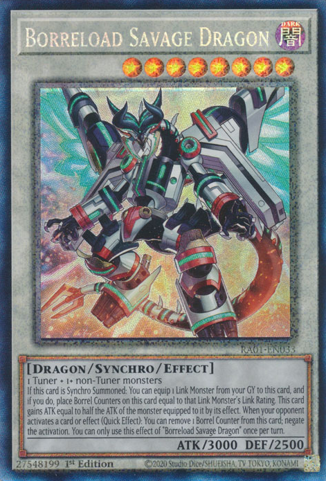 Borreload Savage Dragon, 25th Anniversary Rarity Collection · RA01-EN033