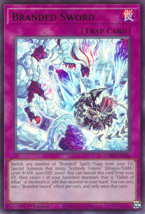 Branded Sword, THE CHRONICLES DECK: The Fallen & The Virtuous (All-Foil Edition) · CH01-EN036