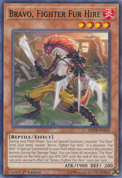 Bravo, Fighter Fur Hire, 2019 Gold Sarcophagus Tin Mega Pack · MP19-EN249