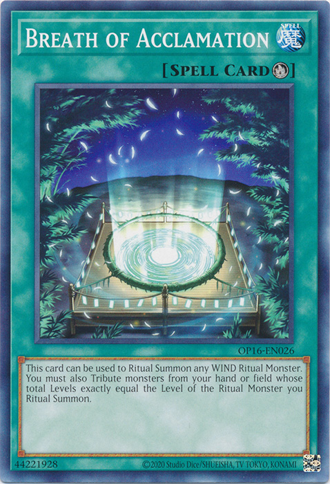 Breath of Acclamation, OTS Tournament Pack 16 · OP16-EN026