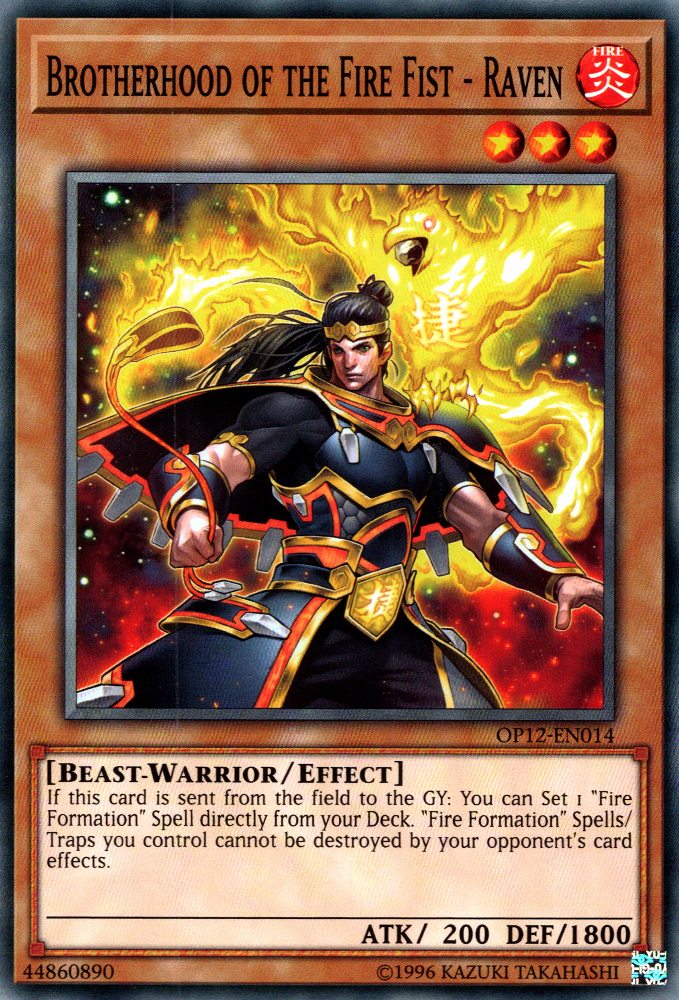 Brotherhood of the Fire Fist - Raven, OTS Tournament Pack 12 · OP12-EN014