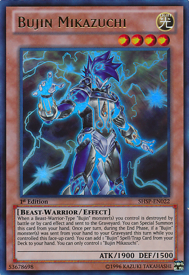 Bujin Mikazuchi, Shadow Specters Sneak Peek Participation Card · SHSP-EN022