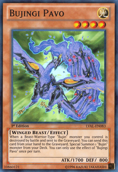 Bujingi Pavo, Legacy of the Valiant Sneak Peek Participation Card · LVAL-EN083