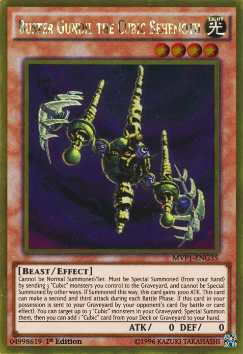 Buster Gundil the Cubic Behemoth, Yu-Gi-Oh! The Dark Side of Dimensions Movie Pack · MVP1-ENG35