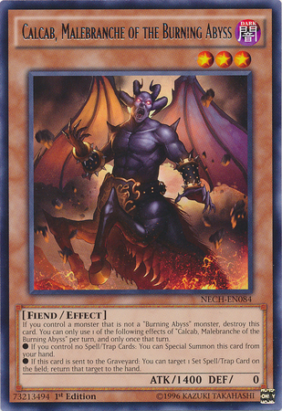 Calcab, Malebranche of the Burning Abyss, The New Challengers Sneak Peek Participation Card · NECH-EN084