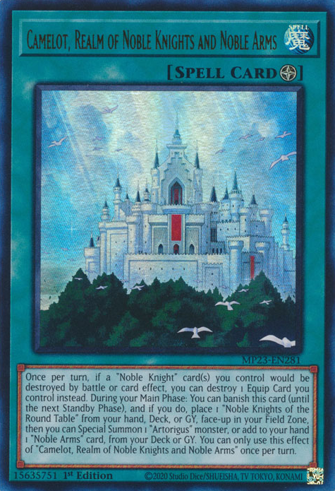 Camelot, Realm of Noble Knights and Noble Arms, 25th Anniversary Tin: Dueling Heroes Mega Pack · MP23-EN281