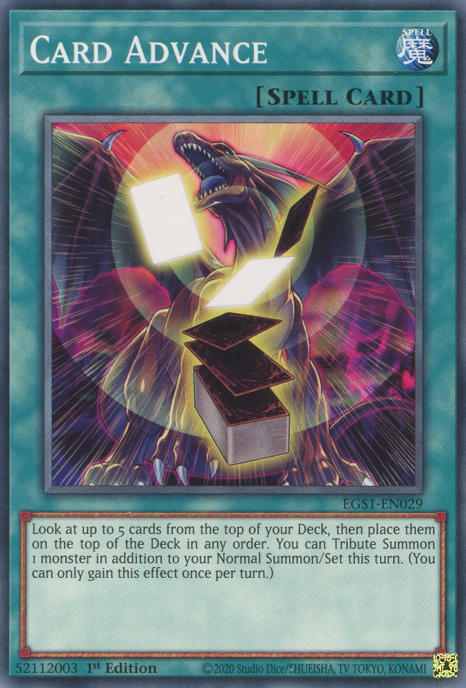 Card Advance, Egyptian God Deck: Slifer the Sky Dragon · EGS1-EN029