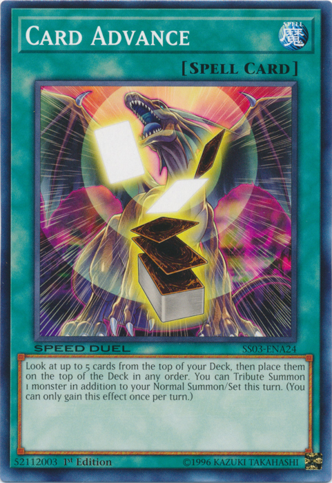 Card Advance, Speed Duel Starter Decks: Ultimate Predators · SS03-ENA24