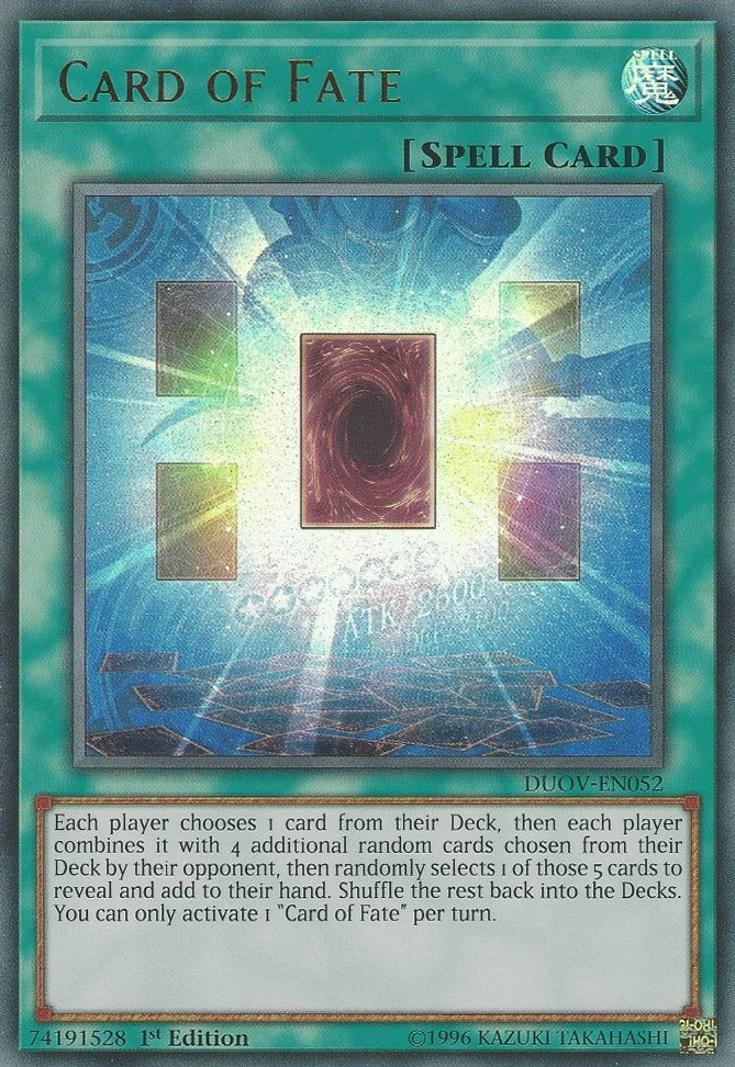 Card of Fate, Duel Overload · DUOV-EN052