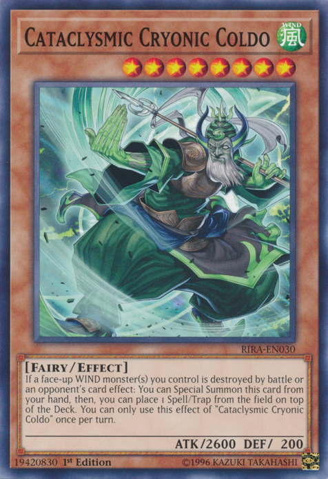 Cataclysmic Cryonic Coldo, Rising Rampage Sneak Peek Participation Card · RIRA-EN030