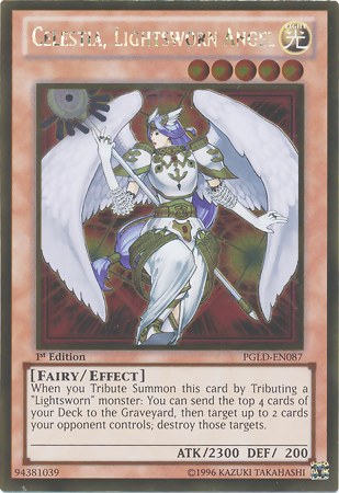 Celestia, Lightsworn Angel, Premium Gold · PGLD-EN087