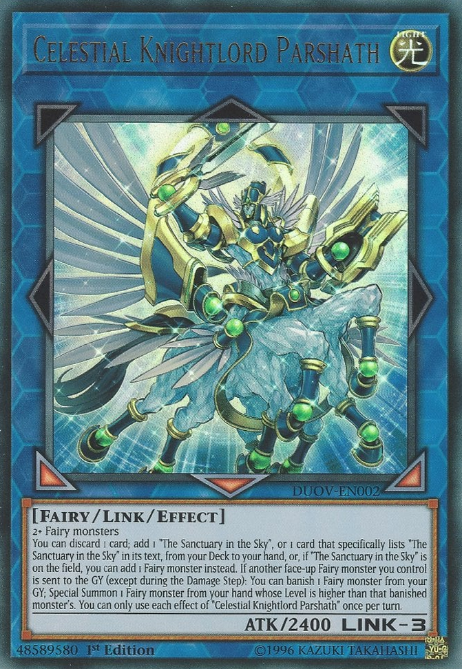 Celestial Knightlord Parshath, Duel Overload · DUOV-EN002