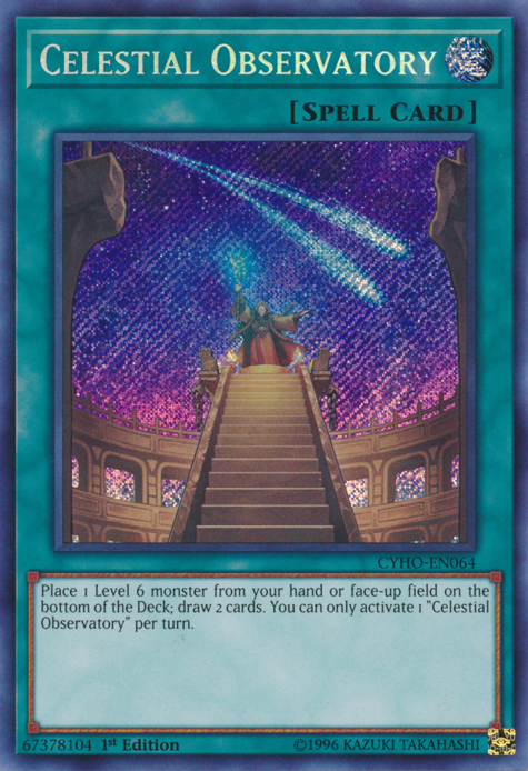 Celestial Observatory, Cybernetic Horizon Sneak Peek Participation Card · CYHO-EN064