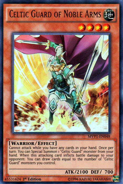 Celtic Guard of Noble Arms, Yu-Gi-Oh! The Dark Side of Dimensions Movie Pack · MVP1-EN048