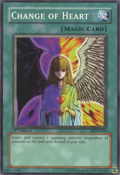Change of Heart, Summoned Skull Sample promotional card · SDY-E030