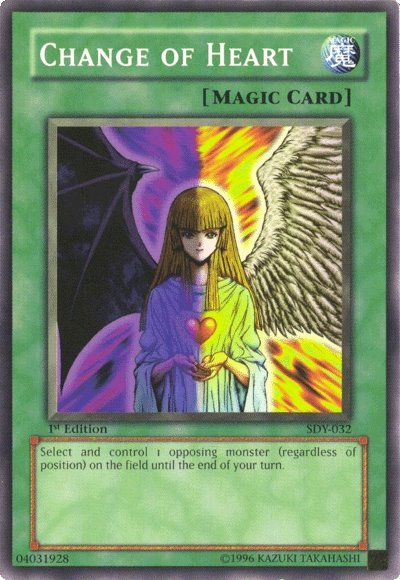 Change of Heart, Summoned Skull Sample promotional card · SDY-032
