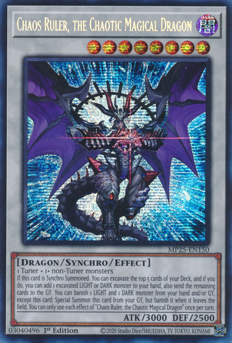 Chaos Ruler, the Chaotic Magical Dragon, 2025 Mega-Pack Tin · MP25-EN150