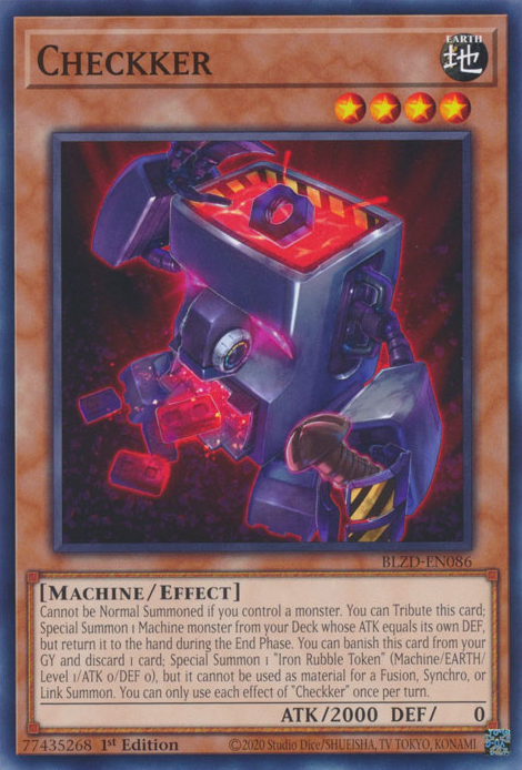 Checkker, Blazing Dominion · BLZD-EN086