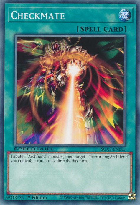 Checkmate, Speed Duel GX: Duelists of Shadows · SGX3-ENE15