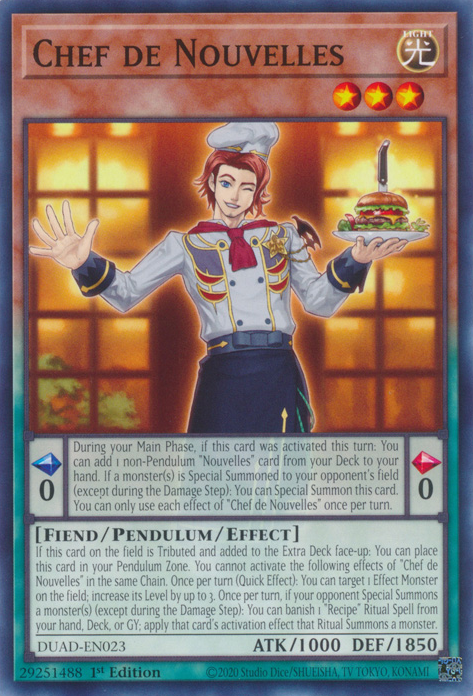 Chef de Nouvelles, Duelist's Advance · DUAD-EN023