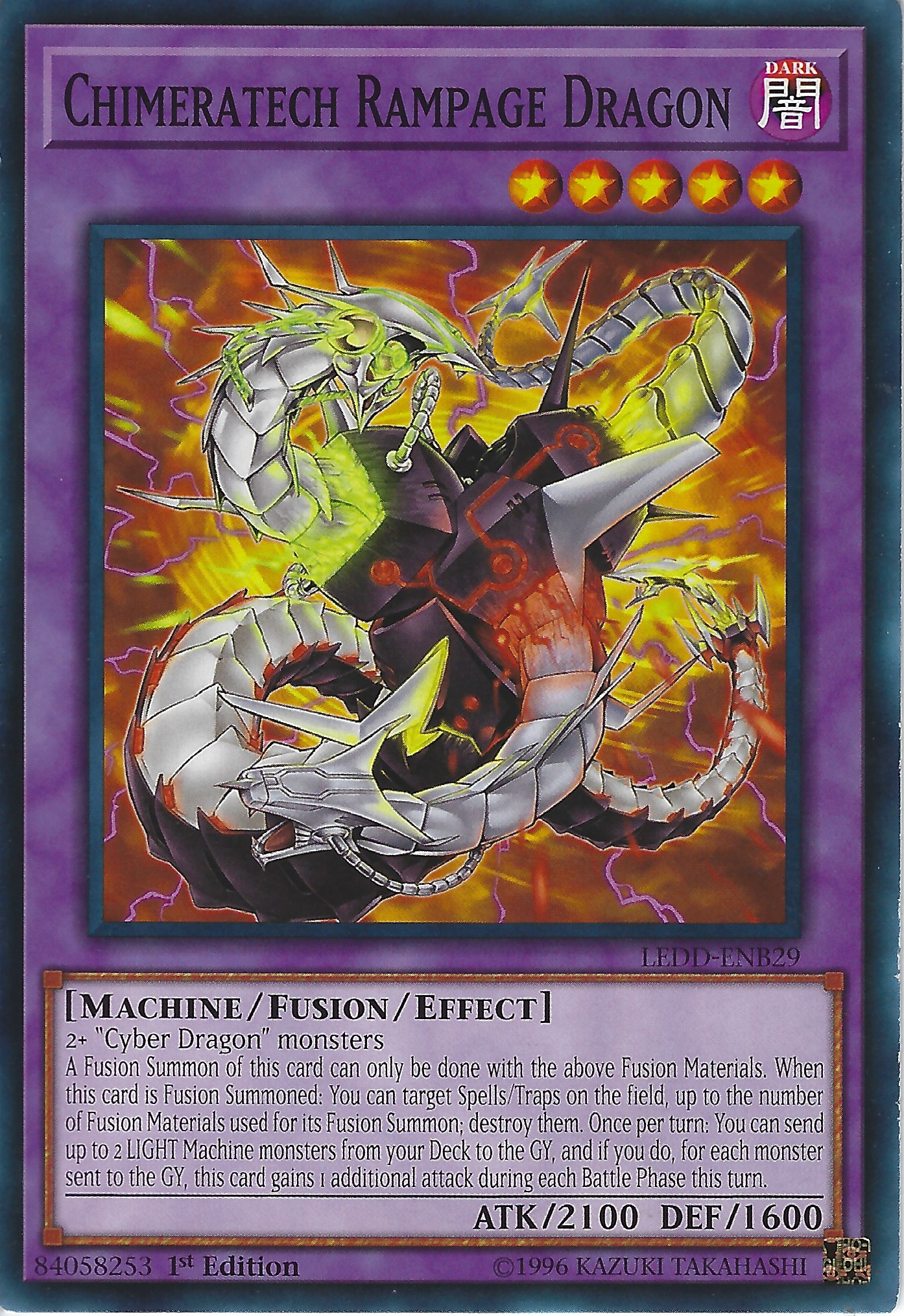 Chimeratech Rampage Dragon, Legendary Dragon Decks · LEDD-ENB29