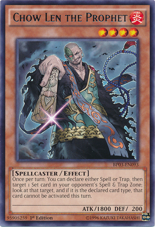 Chow Len the Prophet, Battle Pack 3: Monster League · BP03-EN093