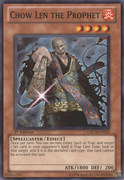 Chow Len the Prophet, Order of Chaos Sneak Peek Participation Card · ORCS-EN032